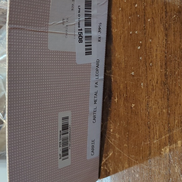 SJP Carrie heels in cartel metal fa leopard print size 39.5 - Picture 6 of 6